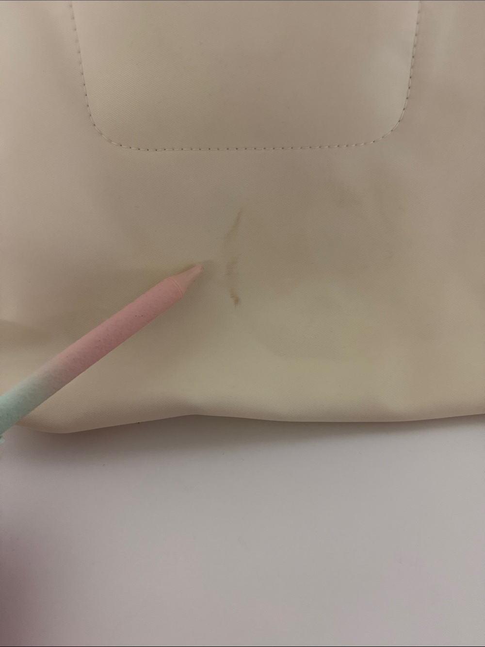 Longchamp RARE Blue Horse cream tote - Picture 3 of 14